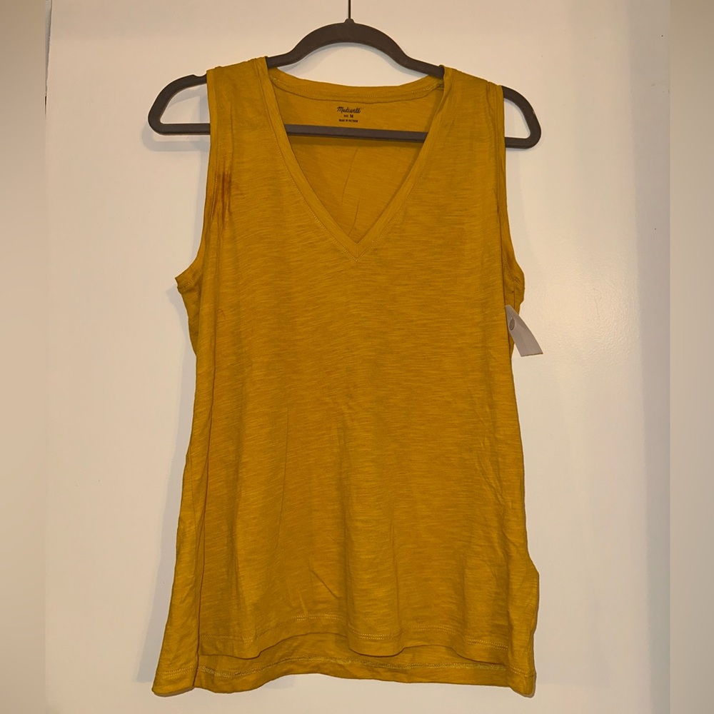 Madewell Golden Mustard Sleeveless Tank Top
